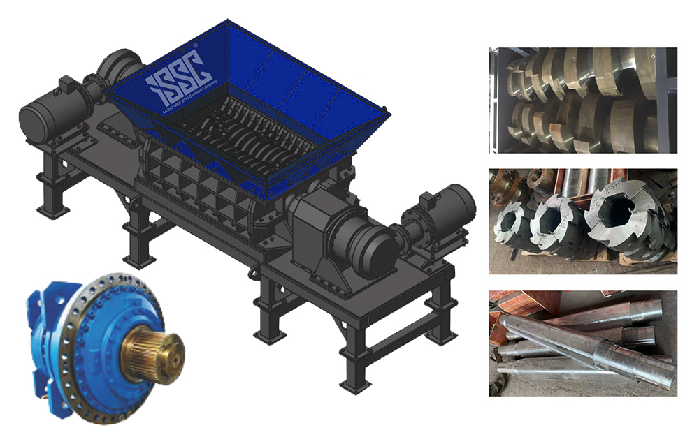 >Double Shaft Shredder - Industrial Supplies and Solutions Company(ISSC), Chennai.